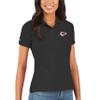 Antigua Women's Black Kansas City Chiefs Legacy Pique Polo view 1