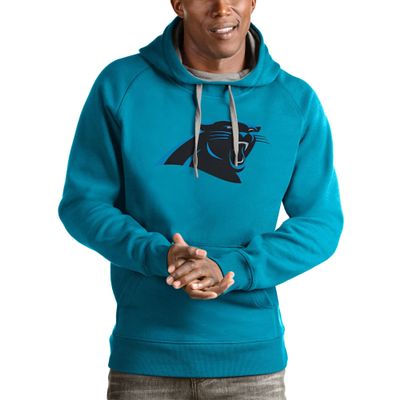 Antigua Men's Blue Carolina Panthers Victory Pullover Hoodie