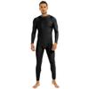 Shinsto Men's Adult Mock Neck Full Body Unitard Leotard Bodysuit Spandex Zentai Suits Costumes Black Large view 1