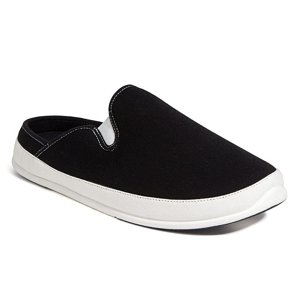 Deer Stags Men's Spike Slipper, Black, 10