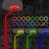 Waybelive LED Basketball Lights SetRemote Control Basketball Rim&Pole LED Light, 16 Color Change by Yourself, Waterproof, Super Bright to Play at Night Outdoors, Good Gift for Kids view 1