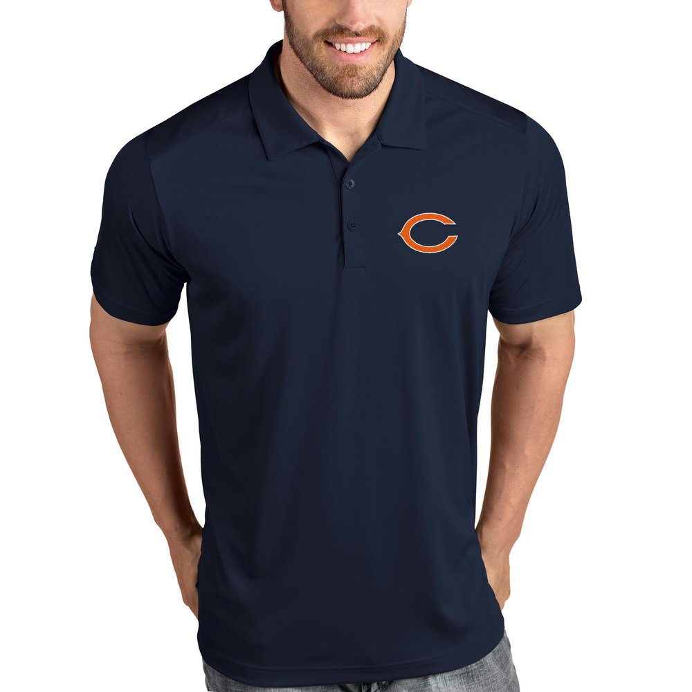 Antigua Men's Navy Chicago Bears Tribute Polo