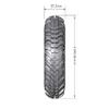 L-T3236VB Louise 2.2" CR Champ Tyres on Black 8 Spoke Rims - Glued Wheels 2Pcs view 2