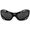Hurricane Eyewear Category 4 Polarized Jet Ski Floating Goggles 2 Pairs Black Padded Frames Smoke & Blue Mirror Lenses view 2