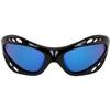 Hurricane Eyewear Category 4 Polarized Jet Ski Floating Goggles 2 Pairs Black Padded Frames Smoke & Blue Mirror Lenses view 3