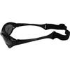 Hurricane Eyewear Category 4 Polarized Jet Ski Floating Goggles 2 Pairs Black Padded Frames Smoke & Blue Mirror Lenses view 4