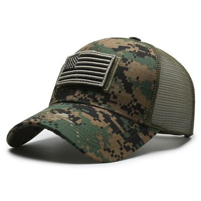 VOASTEK Adjustable Plain American Flag Hats Men Women Perfect for Running and Workouts