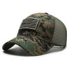 VOASTEK Adjustable Plain American Flag Hats Men Women Perfect for Running and Workouts view 1