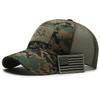 VOASTEK Adjustable Plain American Flag Hats Men Women Perfect for Running and Workouts view 2