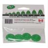 BirTee Pro Golf Tees - Size #1 (1/4") Individual Size Pack - 4 Tees Per Pack. Winter/Mat/Simulator Tees (Green) view 3