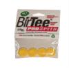 BirTee Pro Golf Tees - Size #1 (1/4") Individual Size Pack - 4 Tees Per Pack. Winter/Mat/Simulator Tees (Yellow) view 1