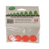 BirTee Pro Golf Tees - Size #1 (1/4") Individual Size Pack - 4 Tees Per Pack. Winter/Mat/Simulator Tees (Orange) view 3