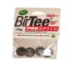 BirTee Pro Golf Tees - Size #1 (1/4") Individual Size Pack - 4 Tees Per Pack. Winter/Mat/Simulator Tees (Black) view 1