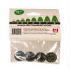BirTee Pro Golf Tees - Size #1 (1/4") Individual Size Pack - 4 Tees Per Pack. Winter/Mat/Simulator Tees (Black) view 3