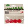 BirTee Pro Golf Tees - Size #1 (1/4") Individual Size Pack - 4 Tees Per Pack. Winter/Mat/Simulator Tees (Red) view 3