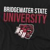 Bridgewater State University Official Stacked Unisex Adult T-Shirt, Black, 5X-Large view 2