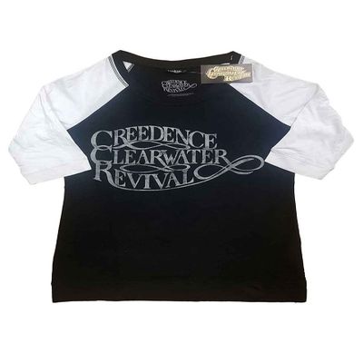 Creedence Clearwater Revival Vintage Logo Junior Top X-Small White