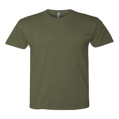 Next Level CVC Short Sleeve Crew, 3XL, Military Green