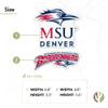 Desert Cactus Metropolitan State University of Denver Sticker Roadrunners MSU Vinyl Decal Laptop Water Bottle Car Scrapbook Sheet (4 Inch Set V1) view 4