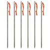 TiTo Titanium Tent Pegs Stakes Lightweight Snowfield Grassland Heavy Duty Tent Nails for Outdoor Camping Hiking and Plant Support Garden Stakes 4pcs/6pcs (8400mm-6pcs) view 1
