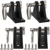 4 Pack Marine Grade Nylon Bimini Top 90Plastic Deck Hinge with Pin and Ring, 316 Stainless Steel, Free Installation Screws view 1