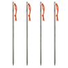 TiTo Titanium Tent Pegs Stakes Lightweight Snowfield Grassland Heavy Duty Tent Nails for Outdoor Camping Hiking and Plant Support Garden Stakes 4pcs/6pcs (8400mm-4pcs) view 1