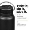 Klean Kanteen TKWide Insulated Bottle  Twist Cap, Steel Straw  Workouts/Sports  Black 32 oz view 4