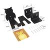 VOSAREA 1set Owl Shaped Bike Wall Hanger Sturdy Storage Rack for Indoor Use Space-Saving Wall-Mounted Bicycle Hook for Home and Garage Black view 2