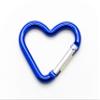 Pack 100 Heart Shaped Aluminum Alloy Keychain Clip Carabiner Hook Key Holder by ONDEPOT (Blue Heart Clip) view 4