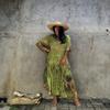 Bsubseach Kaftan Dresses for Women 2025 Plus Size Swimsuit Cover Up Tie Dye Caftan Maxi Dress Loungewear C-Green view 2