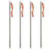 TiTo Titanium Tent Pegs Stakes Lightweight Snowfield Grassland Heavy Duty Tent Nails for Outdoor Camping Hiking and Plant Support Garden Stakes 4pcs/6pcs (8350mm-4pcs) view 1