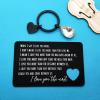 Xiahuyu Valentines Day Gifts for Men Engraved Wallet Card Insert for Boyfriend Fiance Husband Christmas Birthday Gift Wedding Anniversary Card Gift I Love You Gifts for Him Boyfriend view 2