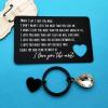 Xiahuyu Valentines Day Gifts for Men Engraved Wallet Card Insert for Boyfriend Fiance Husband Christmas Birthday Gift Wedding Anniversary Card Gift I Love You Gifts for Him Boyfriend view 3