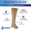 Kinship Comfort Brands Leg Protector Sleeves for Elderly Thin Skin, Sun Protection, Men and Women, Toeless Socks, 2 Pair view 3