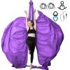 SKYPHAROS 11 Yards Aerial Silks Yoga Swing Set - Aerial Yoga Hammock Kit Anti-Gravity Flying for Fitness, Low/Non Stretch Nylon Tricot Fabric Hardware Included for Dance view 1