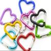 Pack 100 Heart Shaped Aluminum Alloy Keychain Clip Carabiner Hook Key Holder by ONDEPOT (Assorted Color (Mix)) view 2