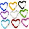 Pack 100 Heart Shaped Aluminum Alloy Keychain Clip Carabiner Hook Key Holder by ONDEPOT (Assorted Color (Mix)) view 4