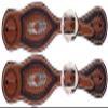 Showman Youth Embossed Argentina Cow Leather Spur Straps view 1