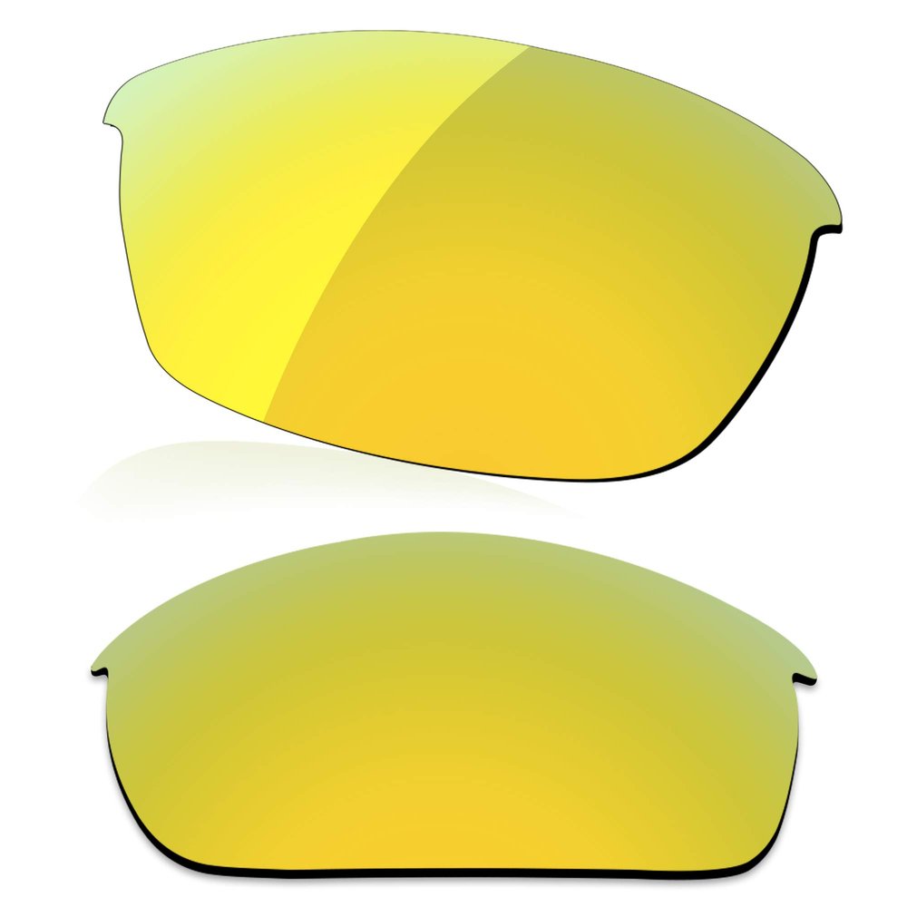 LenzReborn Polarized Lens Replacement for Oakley Bottle Rocket OO9164 Sunglass - Golded Yellow - Polarized Mirrored