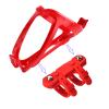 ZONKIE Bicycle Bottle Cages, Plastic Bike Bottle Holder with Cage Mounting Base (Red) view 2