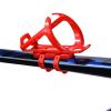 ZONKIE Bicycle Bottle Cages, Plastic Bike Bottle Holder with Cage Mounting Base (Red) view 3