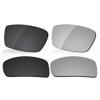 LenzReborn Polarized Lens Replacement for Oakley Canteen 2006 Sunglass - Dark Black+Silver Grey view 1