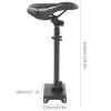 Dilwe Universal Scooter Saddle, Electric Scooter Height-Adjustable Saddle Shockproof Scooter seat for Most Electric Scooters view 4