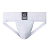 JOCKMAIL Athletic Supporter Underwear with 3" Waistband Gym Workout Strap Brief Men Thong (XL, White) view 1