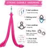 SKYPHAROS 11 Yards Aerial Silks Yoga Swing Set - Aerial Yoga Hammock Kit Anti-Gravity Flying for Fitness, Low/Non Stretch Nylon Tricot Fabric Hardware Included for Dance view 2