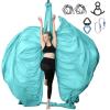 SKYPHAROS 11 Yards Aerial Silks Yoga Swing Set - Aerial Yoga Hammock Kit Anti-Gravity Flying for Fitness, Low/Non Stretch Nylon Tricot Fabric Hardware Included for Dance view 1