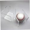 VOSAREA 1pc Transparent Acrylic Baseball Display Stand Durable Storage Case for Baseball Softball and Memorabilia Four-pronged Cradle Design for Stability for Collectors and Sports Fans view 3