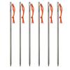 TiTo Titanium Tent Pegs Stakes Lightweight Snowfield Grassland Heavy Duty Tent Nails for Outdoor Camping Hiking and Plant Support Garden Stakes 4pcs/6pcs (8350mm-6pcs) view 1