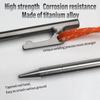 TiTo Titanium Tent Pegs Stakes Lightweight Snowfield Grassland Heavy Duty Tent Nails for Outdoor Camping Hiking and Plant Support Garden Stakes 4pcs/6pcs (8350mm-6pcs) view 3