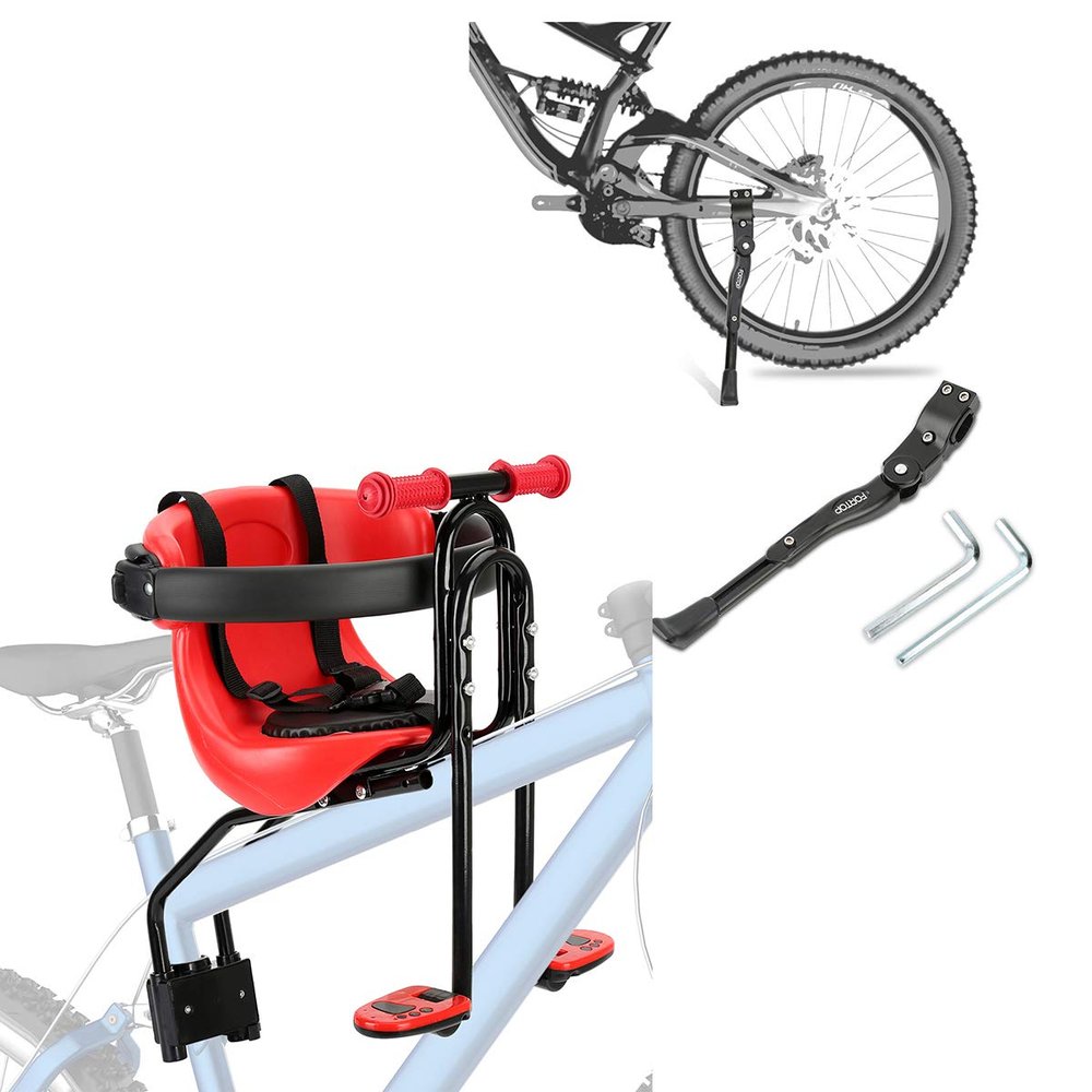 FORTOP Baby Bike Seat and Bicycle Kickstand Bundle Sales